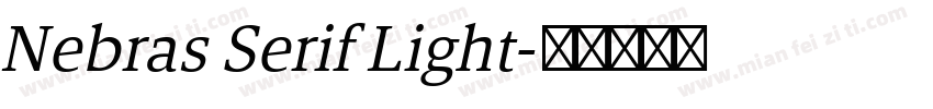 Nebras Serif Light字体转换